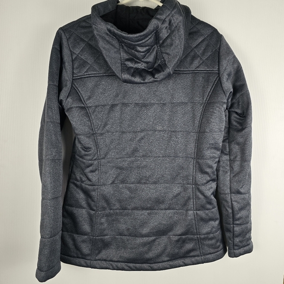 NWOT Columbia Womens Gray LongSleeve Zipper Hooded Quilted Jacket Size Medium - Picture 2 of 11